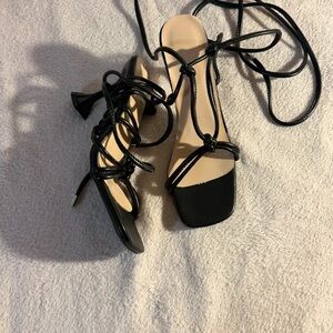 Elegant Black Strappy Heels
